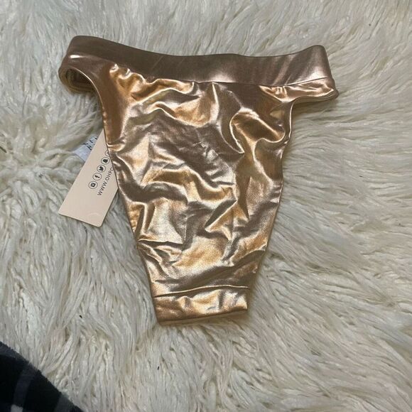 Oh Polly Gold Bikini Bottom - Picture 8 of 9